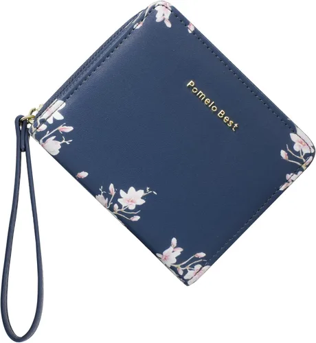 Vista 12 de Pomelo Best Cartera pequeña para mujer de cuero con bloqueo RFID 2025