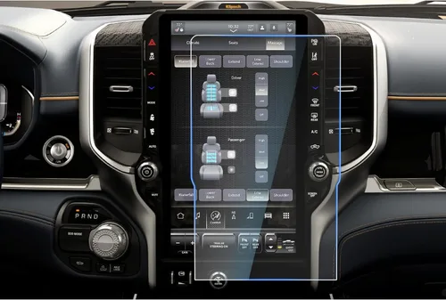 Vista 22 de CDEFG Protector de pantalla de automóvil con control central, protector de pantalla táctil para Dodge RAM 1500/2500/3500 Uconnect 2013-2018, vidrio