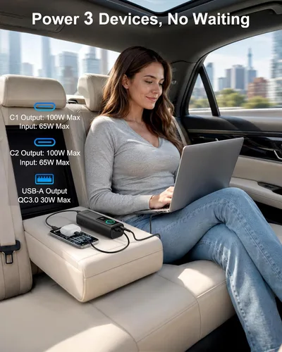 Vista 6 de AsperX Banco de energía para ordenador portátil, 165W 20000mAh, Unibody de Gris