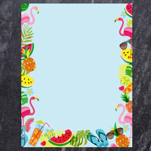Vista 3 de Great Papers! Tropical Vibes membrete, 8.5 x 11 pulgadas, 80 unidades (2019065)