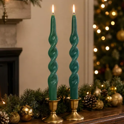 Vista 50 de Pink Candlesticks - Juego de 2 velas cónicas en espiral, sin perfume, de 10 pulgadas de largo, velas cónicas sin perfume para decoración del hogar