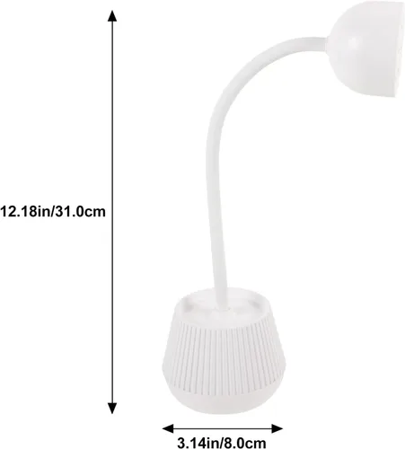 Vista 9 de Lámpara LED de uñas de gel de 24 W para uñas de gel con cable de alimentación, diseño de cuello de cisne flexible y uso de manicura en el hogar