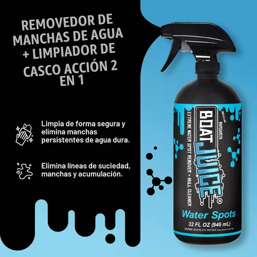 Vista 2 de Boat Juice Extreme - Removedor de manchas de agua para barcos, limpiador de casco y barco, 32 onzas
