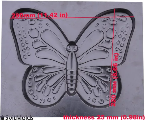 Vista 3 de SvitMolds Molde de hormigón Mariposa Yeso Hormigón Paso a paso de piedra Moth Garden Path (D53)