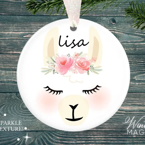 Vista 10 de Adorno para árbol de Navidad de mariposa, regalo personalizado