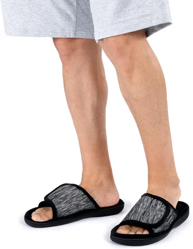 Vista 6 de RockDove - Pantuflas de espuma viscoelástica ajustables para hombre