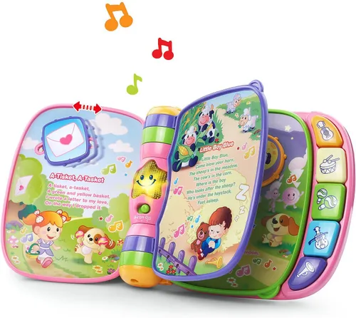 Vista 2 de VTech Musical Rhymes Book Online Exclusive, color rosa