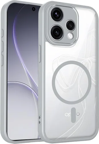 Vista 550 de Funda magnética transparente compatible con Xiaomi 17T, color negro 2 en 1 PC + TPU cubierta de teléfono a prueba de golpes, carcasa protectora