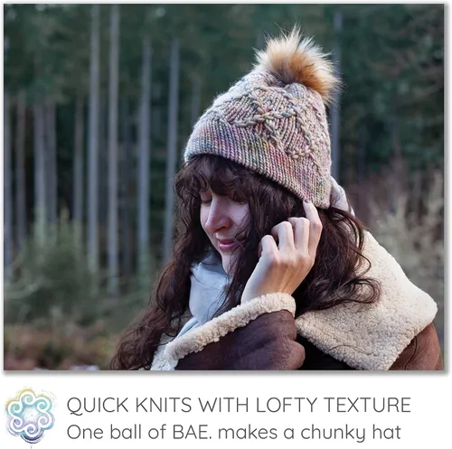 Vista 6 de BAE by Living Dreams - Ovillo de lana tierno, fuerte y súper suave para los tejidos de invierno junto a la piel. Hilo de lana merino 100% extrafino