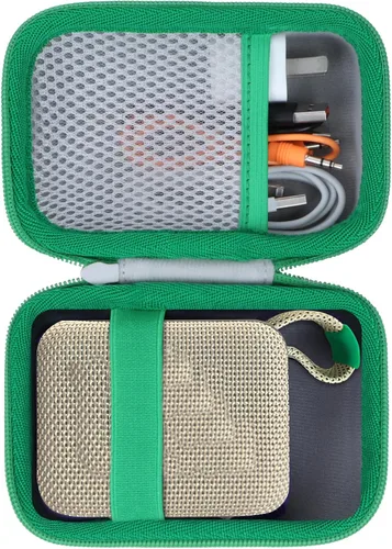 Vista 30 de Funda de silicona Lebakort compatible con altavoz portátil JBL GO 4 (Funda negra)
