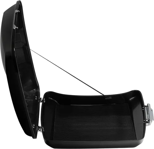 Vista 6 de TCT-MOTORPARTS Tronco Razor Tour Pack de 5.5 pulgadas+estante de montaje de 2 UPS+respaldo apto para Harley Road King FLHR, Street Glide FLHX