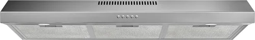 Vista 12 de FIREGAS Campana de Ventilación Negra de 30 Pulgadas para Debajo del Gabinete, Campana de Cocina Convertible con y sin Conductos, 300 CFM, Ventilador