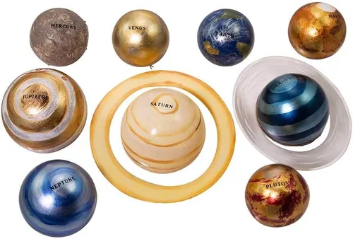 Vista 7 de Kurt Adler 50-70MM Noble Gems Planet Sistema Solar Juego de 9 piezas