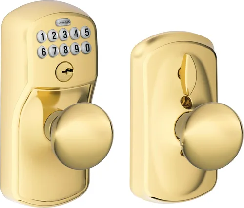 Vista 24 de SCHLAGE FE595VCAM716ACC FE595VCAM/ACC 716 cerradura de teclado para puerta, con manija Accent, flexible, bronce envejecido