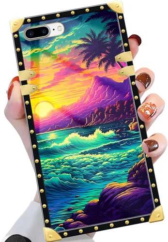 Vista 23 de Funda compatible con iPhone X/Xs, TPU suave de lujo y parte trasera de policarbonato duro para niñas y mujeres, funda protectora a prueba de golpes