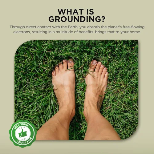 Vista 4 de Newise Grounding Sheets, 10% fibra de plata pura y 90% algodón orgánico, sábana bajera conductora para un mejor sueño, tamaño Queen de 60 x 80 x 15