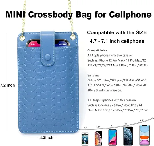 Vista 2 de JIEGUB Cell Phone Purse Small Crossbody Bags for Women