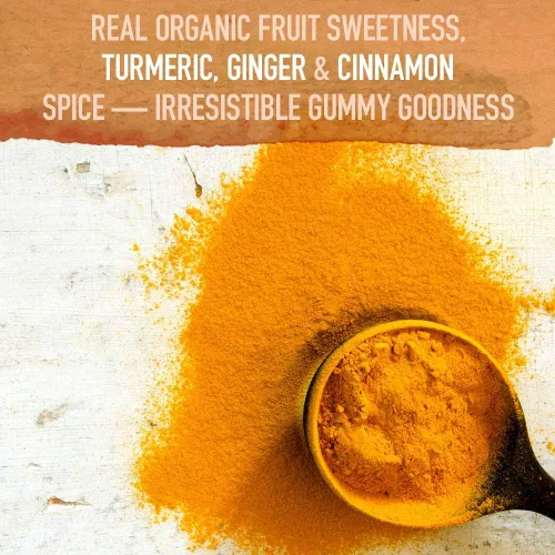 Vista 4 de Garden of Life Organics - Gomitas de respuesta inflamatoria de cúrcuma, 120 unidades y código de vitaminas de zinc crudo de alta potencia, 60