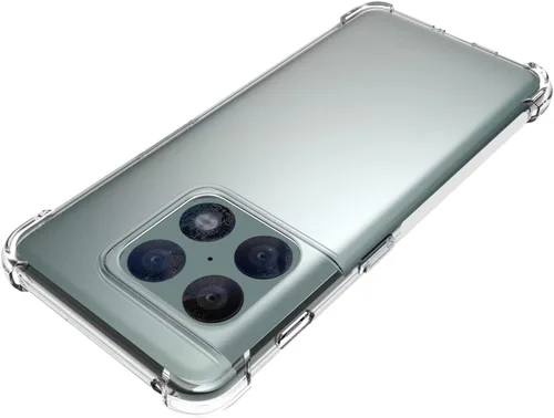 Vista 5 de USTIYA Funda para OnePlus 10 Pro 5G Clear TPU Cuatro Esquinas Cubierta Protectora Transparente Suave Funda