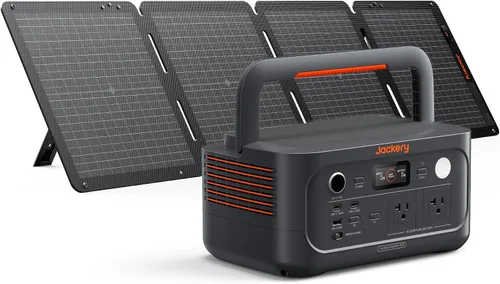 Vista 8 de Jackery Explorer 500 v2 Estación de Energía Portátil, Batería LiFePO4 de 512Wh, 500W AC/1000W Pico, Generador Solar para Acampada, Exteriores