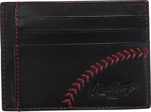 Vista 7 de Rawlings Colección de carteras de bolsillo frontal para hombres Cuero genuino Múltiples estilos y colores Negro Cash Pocket