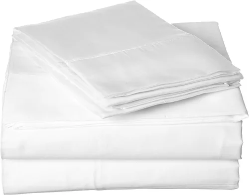 Vista 11 de Sábana egipcia beige maciza Full- 1 sábana bajera ajustable extra profunda para colchón de 16.0 in a 18.0 in