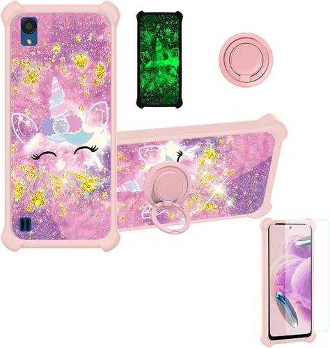 Vista 61 de jioeuinly JSF-DJS - Funda compatible con Nothing Phone 2a con protector de pantalla de vidrio templado, policarbonato duro + silicona suave, soporte