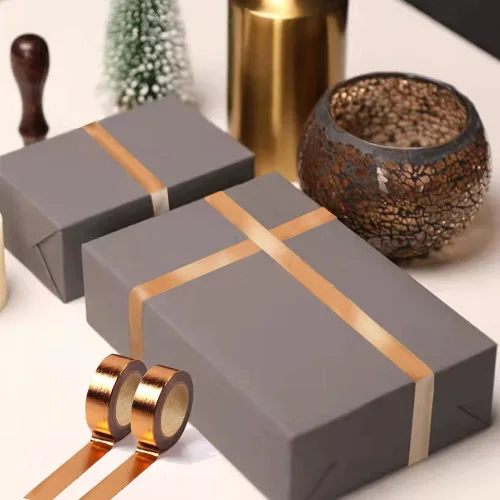 Vista 2 de Cinta Washi de papel de aluminio sólido, cinta adhesiva decorativa autoadhesiva, cinta de arte gráfico, envoltura de cinta gráfica Washi DIY