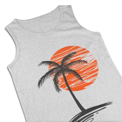 Vista 3 de Camiseta sin mangas de fitness para hombre de Palm Tree