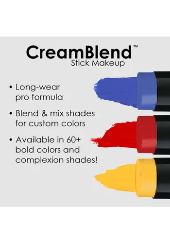Vista 5 de Mehron CreamBlend Stick de Maquillaje Morado Multicolor