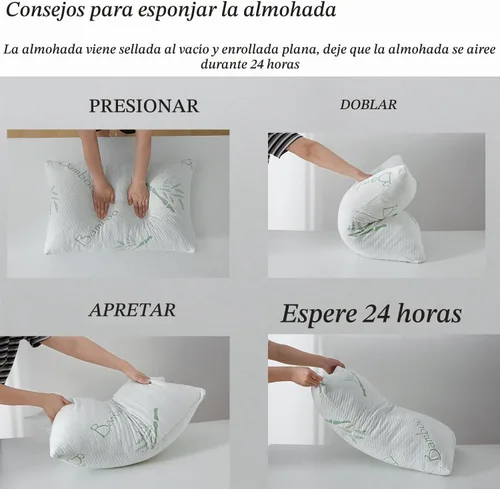 Vista 6 de Juego de 1 almohada de espuma viscoelástica triturada, almohada de espuma viscoelástica transpirable con cremallera para dormir, 1 paquete, almohada