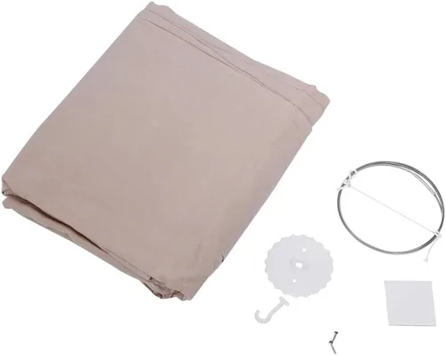 Vista 3 de Zerodis Toldo de cama para niños, estilo romántico, caqui, 94.5 x 19.7 x 106.3 pulgadas