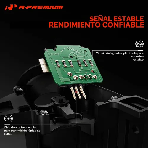 Vista 5 de Interruptor de señal de giro A-Premium, interruptor multifunción de atenuación de faros compatible con Subaru Forester 2009-2013, Impreza 2008-2014