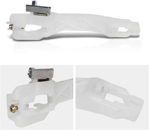 Vista 2 de PM PERFORMOTOR Soporte de montaje para manija de puerta lateral del pasajero delantero derecho compatible con Chevy Aveo Pontiac G3 07-11, blanco