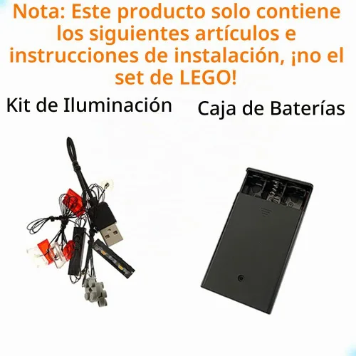 Vista 3 de GEAMENT Kit de luces LED compatible con Lego Chevrolet Camaro Z28 - Juego de iluminación para modelo Creator 10304 (modelo no incluido)