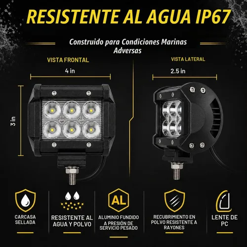 Vista 5 de Shangyuan Pontón - Luz de acoplamiento para barcos - Esparcidor LED marino y luces de navegación, azul, 2 piezas azul (2pcs blue)