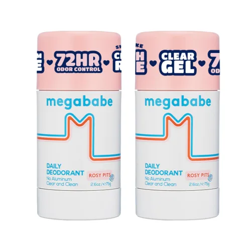 Vista 10 de Megababe Beachy Pits - Desodorante diario, aroma fresco, 2.6 onzas, barra