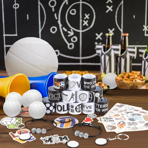 Vista 6 de Kolewo4ever Set de 295 Piezas de Artículos de Fiesta de Voleibol a Granel Rellenos de Bolsas de Regalitos de Voleibol para Bolsas de Regalos
