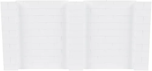 Vista 21 de EverBlock Kit de pared de 5 x 4 pies Bloques de construcción modulares Sistema de pared para edificios, pantallas y estructuras Divisor