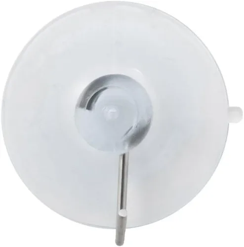 Vista 4 de N'ice Packaging 3 piezas de nuestra ventosa fuerte de plástico transparente con gancho extraíble (1 5/8 pulgadas de diámetro)