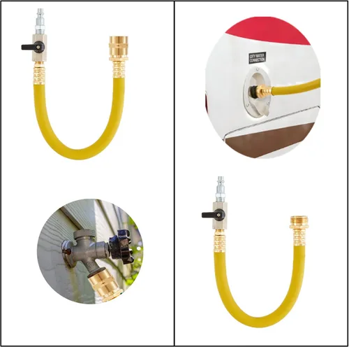 Vista 7 de Winterize - Adaptador de soplado para aspersores, kit de preparación para el invierno con válvula de cierre y enchufe industrial de 1/4 pulgadas
