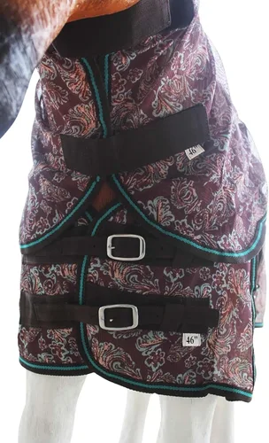 Vista 3 de CHALLENGER 36" Miniatura Destete Burro Pony Caballo Potro Verano Flysheet Marrón Floral 51831