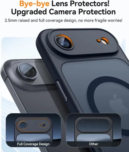 Vista 3 de CANSHN Funda magnética compatible con iPhone Air (6.5 pulgadas), mejorada [protección completa de la cámara] [compatible con Magsafe]