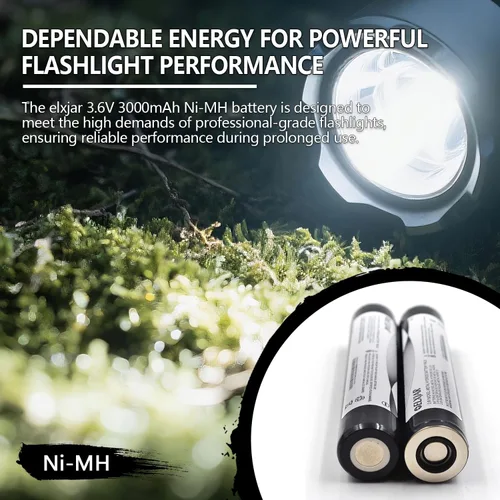 Vista 2 de Paquete de 2 baterías Ni-MH de 3.6 V 3000 mAh para Streamlight (paquete de 2) NI-MH 3000mAh