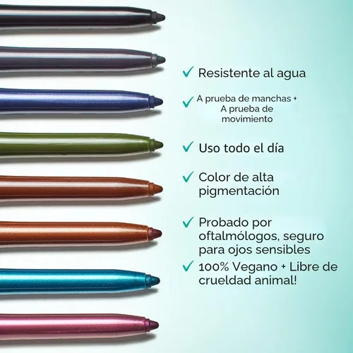 Vista 2 de Thrive Causemetics Lápiz delineador de ojos Infinity impermeable, con sacapuntas integrado y punta anti-manchas, de larga duración, a prueba