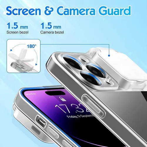 Vista 5 de Funda con luz LED para selfie para iPhone 14 Pro Max, funda iluminada, recargable, compatible con maquillaje en vivo, TikTok, video, selfie