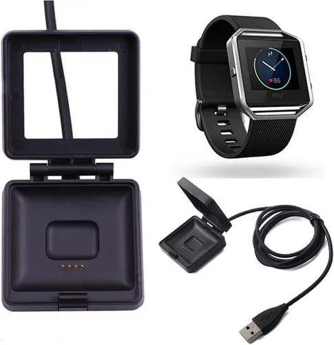Vista 4 de Compatible con el cargador Fit-bit Blaze, cargador de cable de carga de repuesto para reloj inteligente Fit-bit Blaze