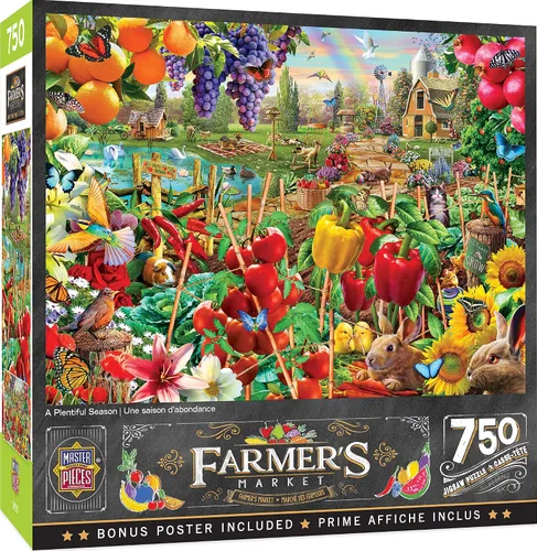 Vista 3 de Masterpieces Rompecabezas de 300 piezas para adultos y familias, una temporada abundante, 19.25 x 26.63 pulgadas