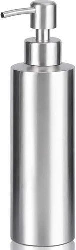 Vista 9 de ARKTEK Dispensador de Jabón Negro Mate de Acero Inoxidable 11.8 OZ - Dispensador de Loción Líquida para Manos Decorativo, Recargable, Dispensador