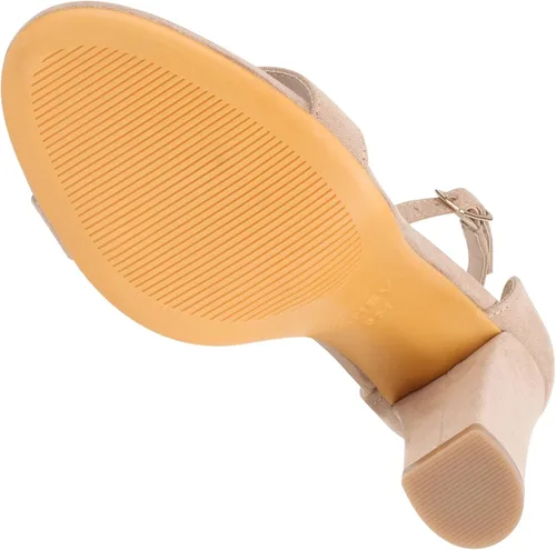 Vista 5 de ZriEy - Sandalias de tacón para mujer con tiras gruesas, tacones altos, correa de tobillo, punta abierta, para fiesta, boda, zapatos a la moda
